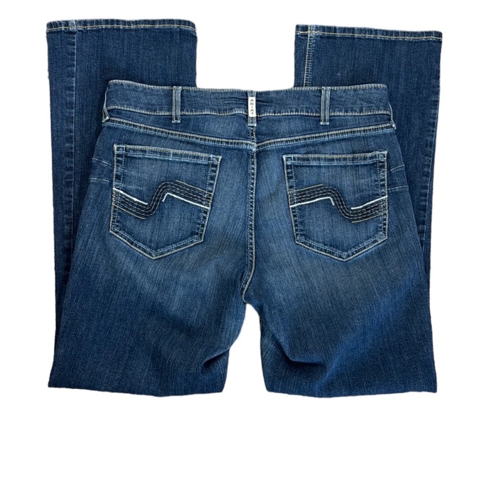 ARIAT R.E.A.L. Alexandra Denim Jeans Women's 34R Blue Boot Slight Stretch
